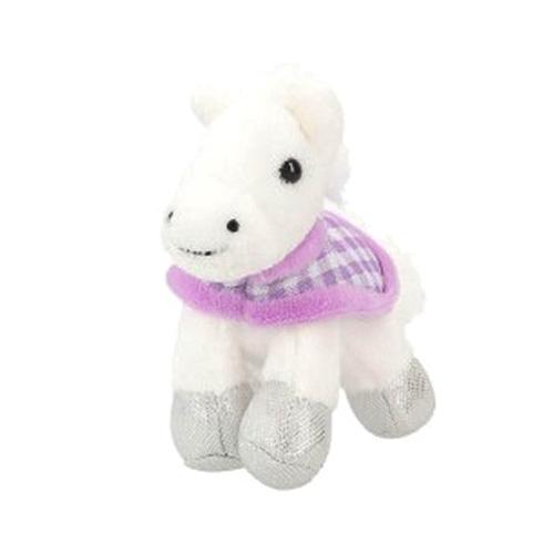 Miss Melody plush keyring, white horse