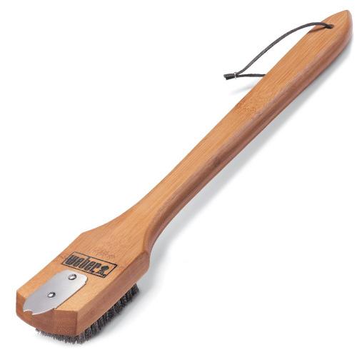Szczotka do grilla Weber, z bambusową rączką, 46 cm