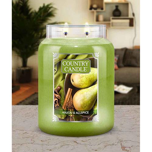 Świeca Country Candle duża, Anjou & Allspice