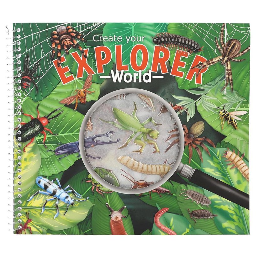 Kreatív füzet matricákkal – a rovarok világa Explorer World