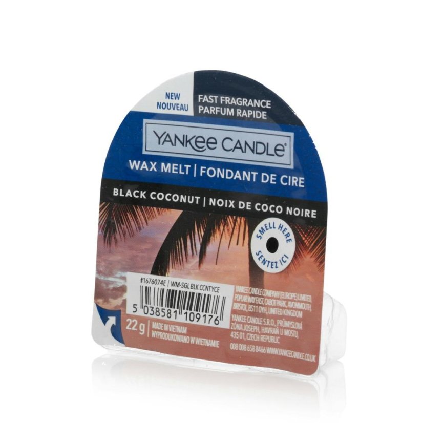 Scented wax Yankee Candle 22 g, Black Coconut