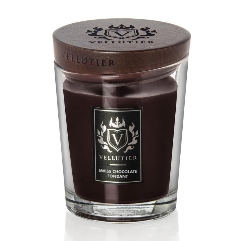 Vellutier közepes méretű gyertya, Swiss Chocolate Fondant