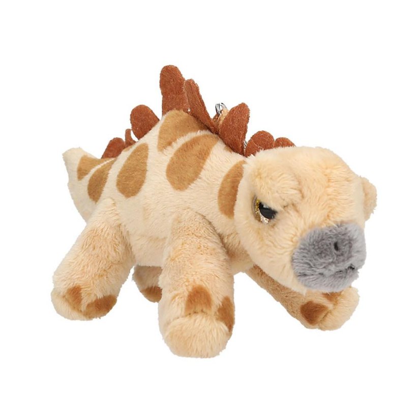Dino World dinosaur-shaped plush keychain