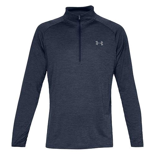 Pánské tričko Under Armour Tech 2.0 1/2 Zip - Barva: Modrá, Velikost: L