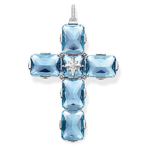 Anhänger Thomas Sabo Cross Blue PE881-644-31