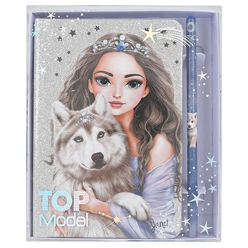Tagebuch mit Bleistift Top Model Wolf, Janet