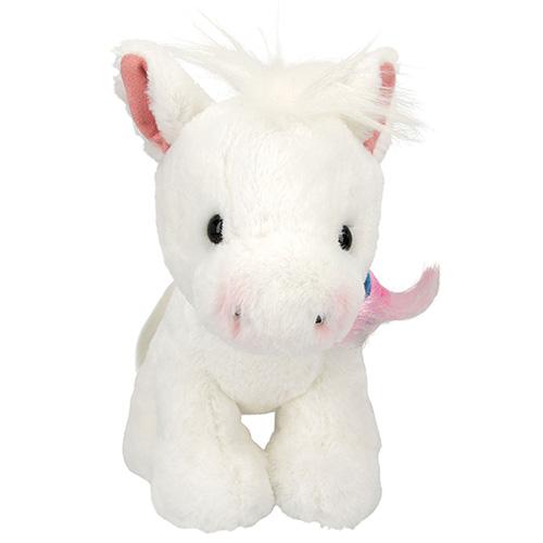 Pluszowy konik Miss Melody, biały, 20 cm