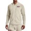 Męska bluza Under Armour Rival Try Athlc Dep FZ HD - Kolor: Beżowy, Rozmiar: L