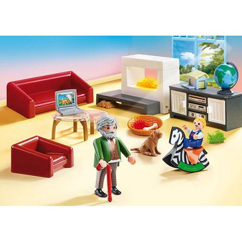 Wohnzimmer mit Kamin Playmobil 70207