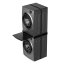 Zwischenstück für Waschmaschine und Wäschetrockner Meliconi 656136 Torre Black, schwarz