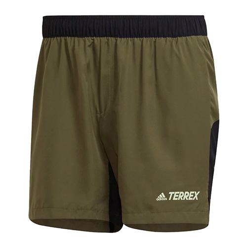 Pánské běžecké šortky Adidas Trail Shorts - Farbe: Armee