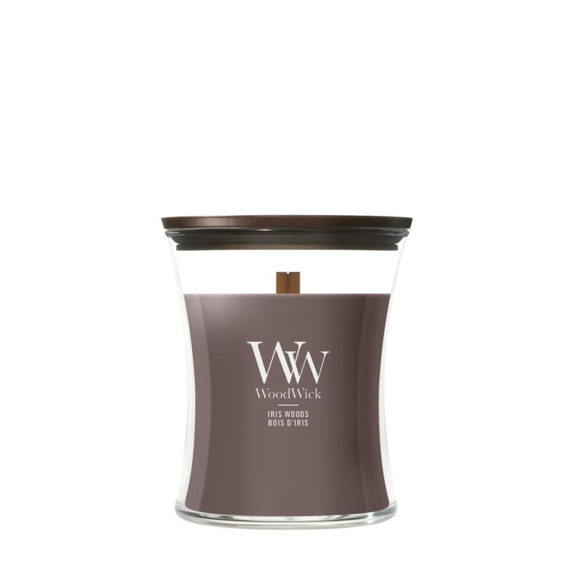 WoodWick Medium Candle, Iris Woods