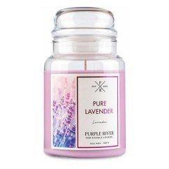 Svíčka Purple River velká, Pure Lavender