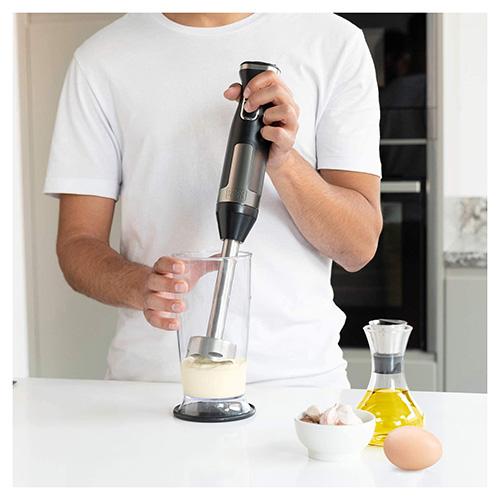 Tyčový mixér s příslušenstvím Black+Decker BXHBA1500E černý-nerez