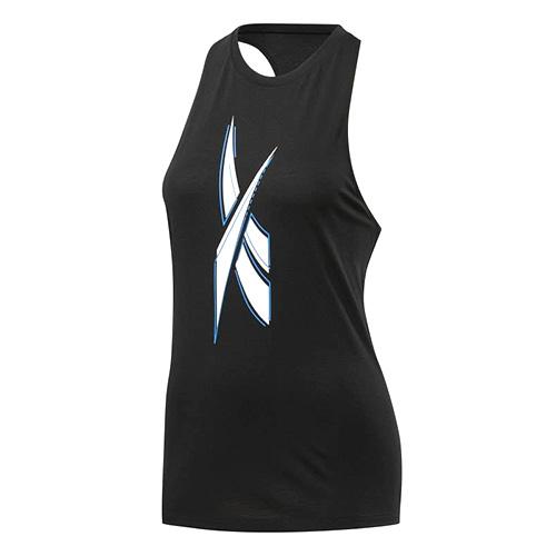 Női póló Reebok Workout Sup - Szín: Fekete, Méret: S