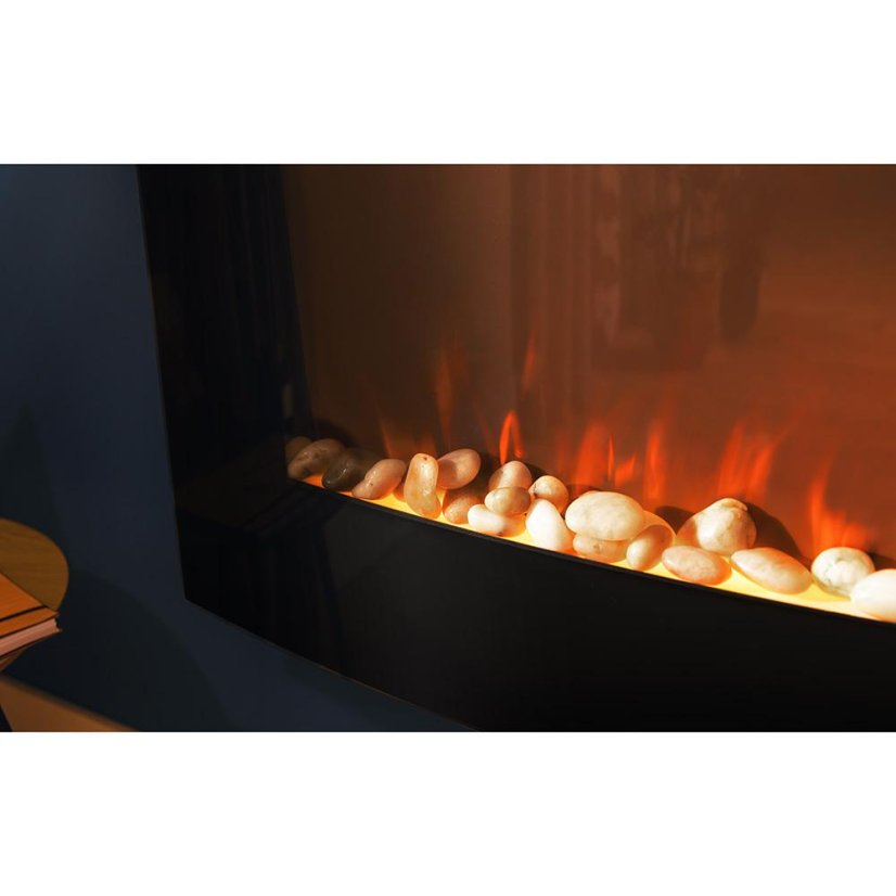 Elektromos kandalló Cecotec ReadyWarm 2650 Curved Flames Connected 5814 fekete