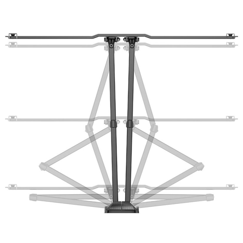Meliconi FlatStyle FDRP 600 580471 black double rotation TV mount