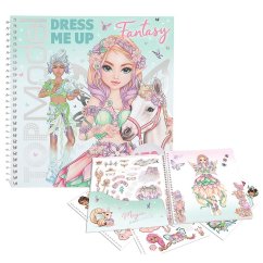 Kreativní sešit se samolepkami Top Model Fantasy