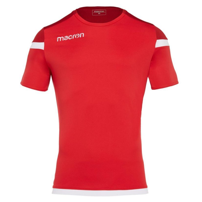 Macron Titan SS Jersey - Color: Red/white, Size: L