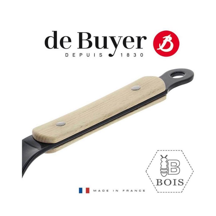 Stahlpfanne de Buyer Mineral B Bois 5710.28, 28 cm
