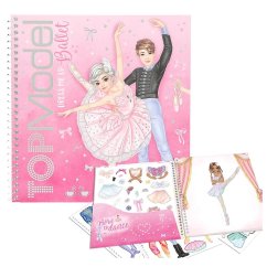 Kreativní sešit na dotvoření se samolepkami Top Model Ballet