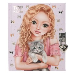 Diář na zámek Top Model Kitty & Doggy, Lizzy a kotě