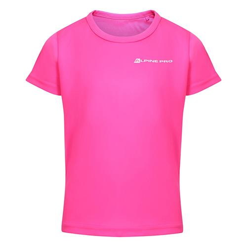 Alpine Pro Cluno children's T-shirt - Color: Yellow, Size: 116-122