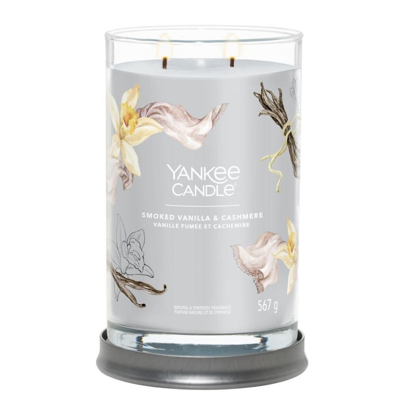 Świeca Yankee candle Signature Tumbler duża, Smoked Vanilla & Cashmere