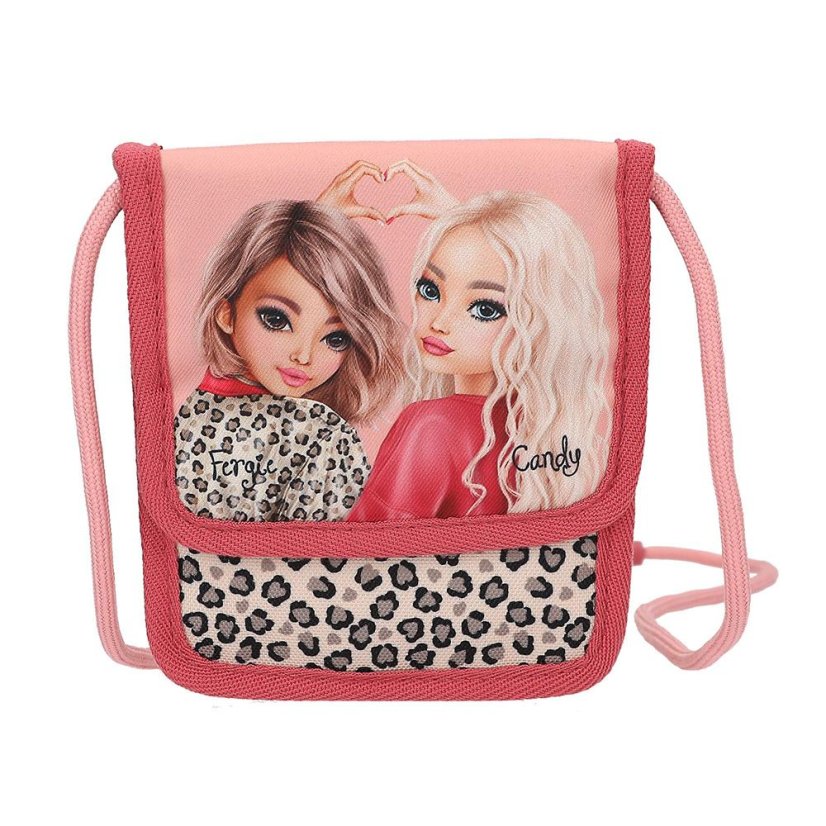 Leopard print neck pouch Top Model LeoHeart