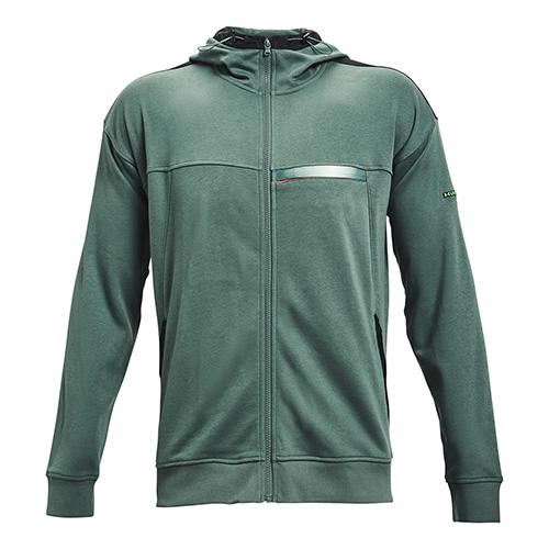 Under Armour Rival Terry AMP FZ HD Men's Sweatshirt - Color: Green, Size: L