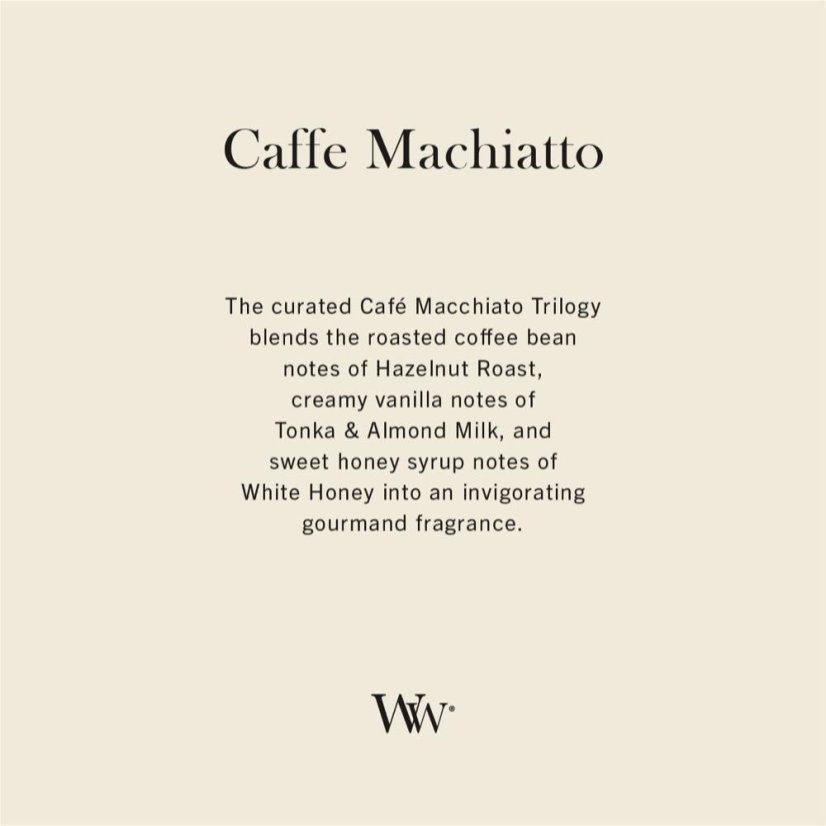 WoodWick Trilogy Medium Candle, Café Macchiato