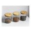 Set mit 3 Glasbehältern Pebbly PKV-014, 180 ml