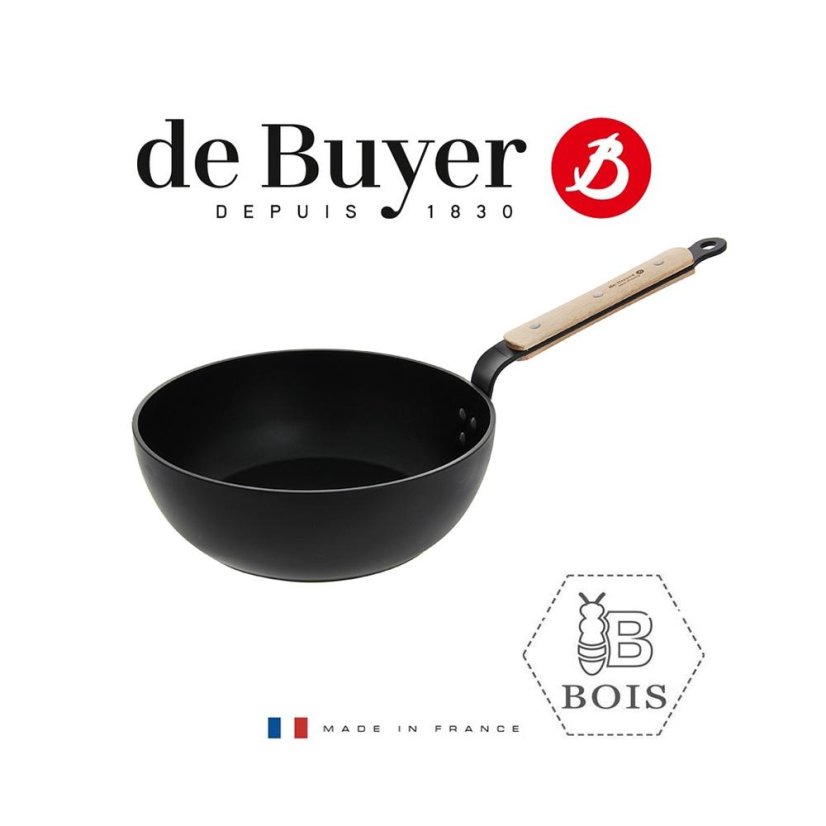 Antihaft-Tiefpfanne de Buyer Choc B Bois 8788.24, 24 cm