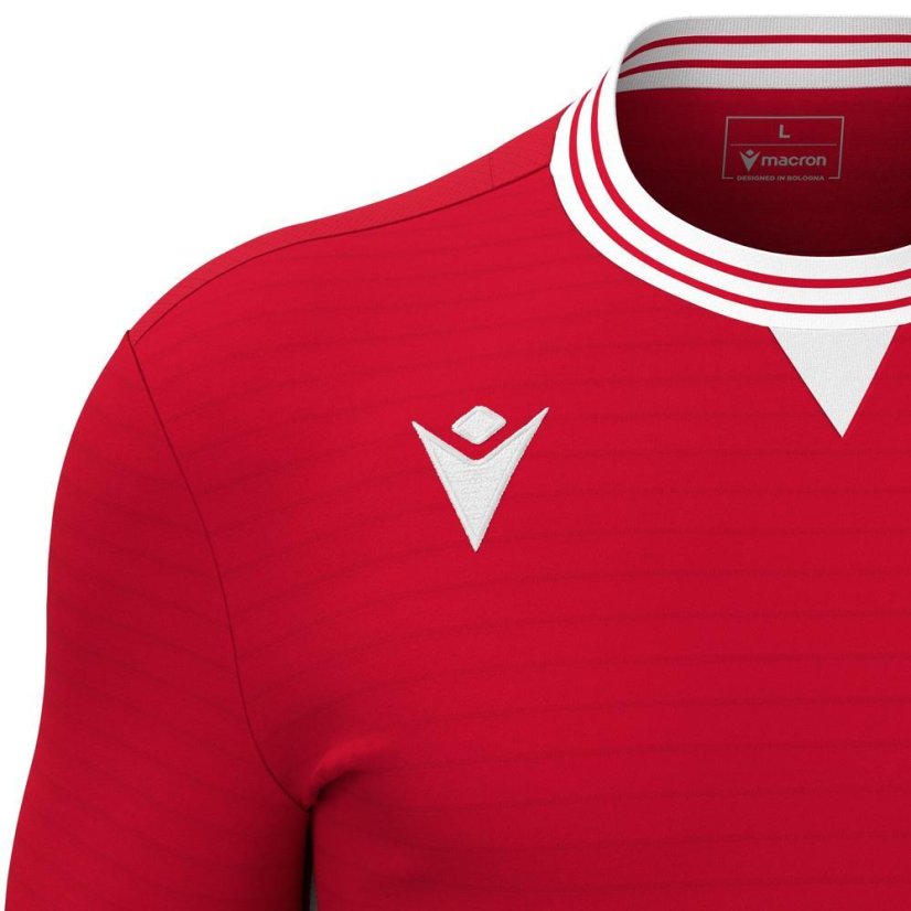 Macron Elves Jersey - Color: Red/white, Size: L