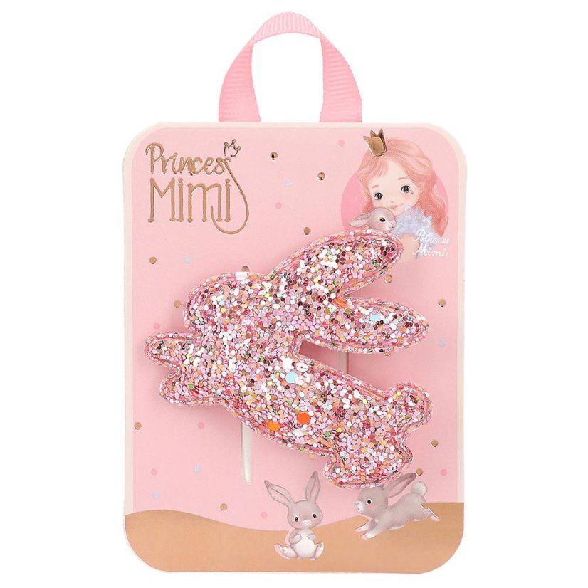 Princess Mimi Hair Clip – Sparkly Pink Bunny