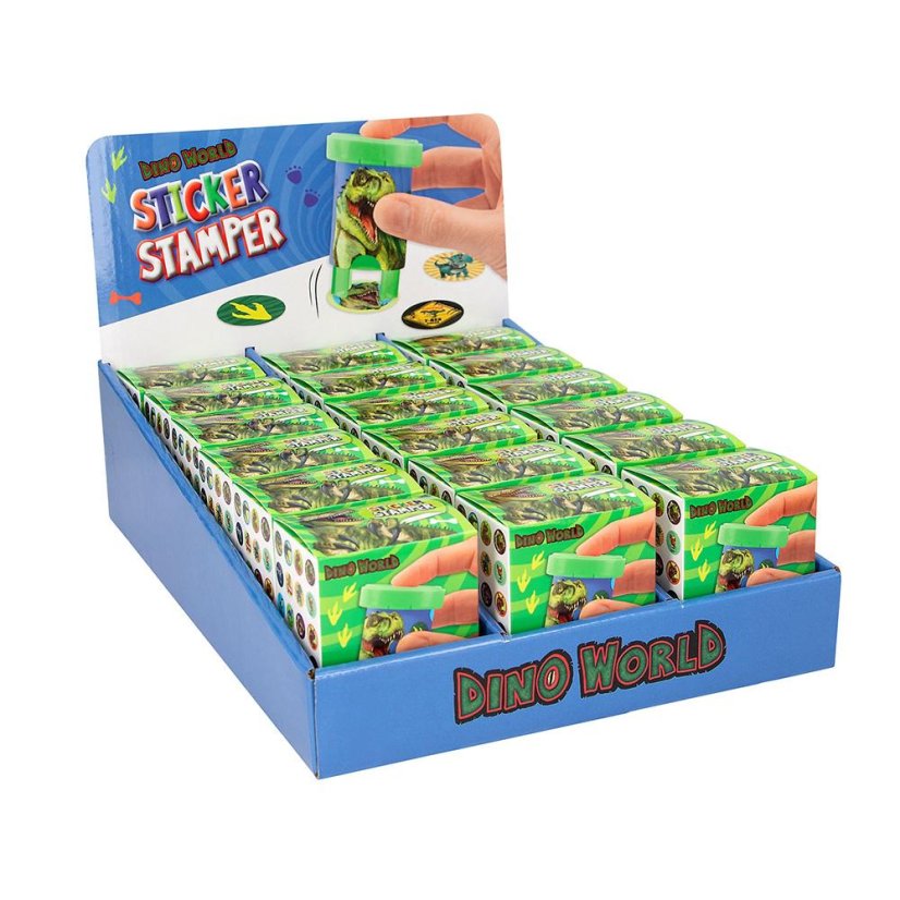 Stamp for Dino World stickers, 160 green stickers