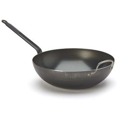 Wokpfanne aus blauem Stahl de Buyer Blue Carbon 5217.32, 32 cm