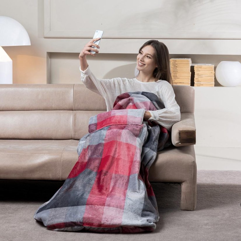 Heizdecke Imetec Adapto Tartan 16777 rot