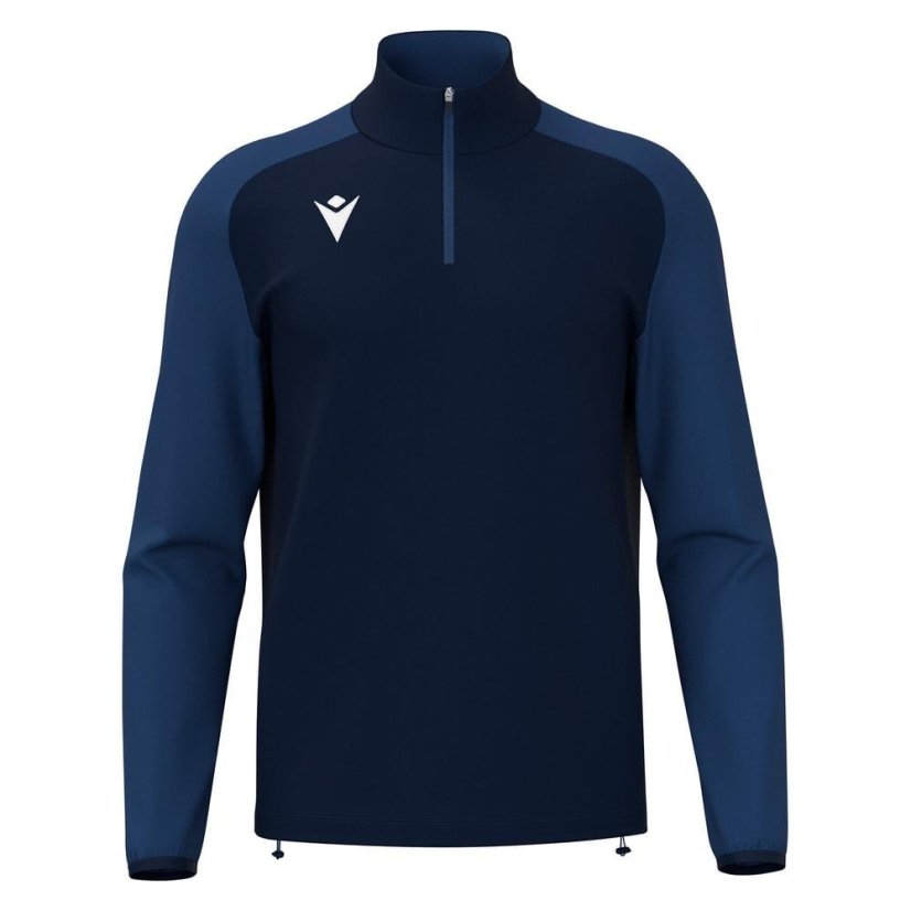 Top Macron Isen 1/4 Zip - Farbe: Königsblau, Größe: 3XS