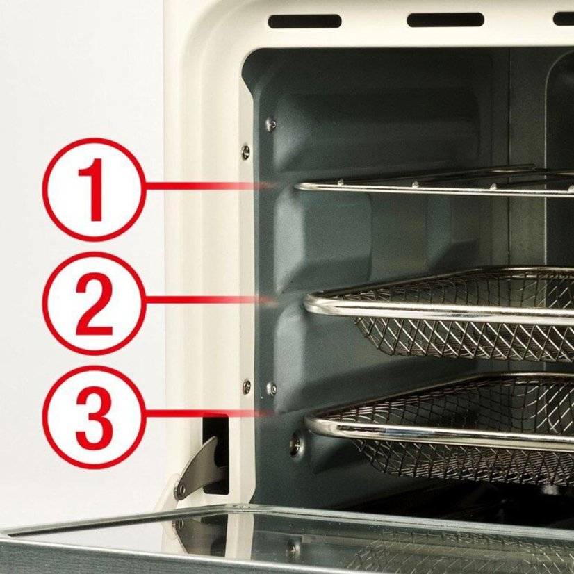 Girmi FG2801 Incanto Air Fryer, Cream/Stainless Steel