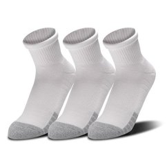 UA Heatgear Quarter 3pk-WHT