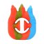 Dino World stress relief toy, dinosaur paw, orange, green, blue
