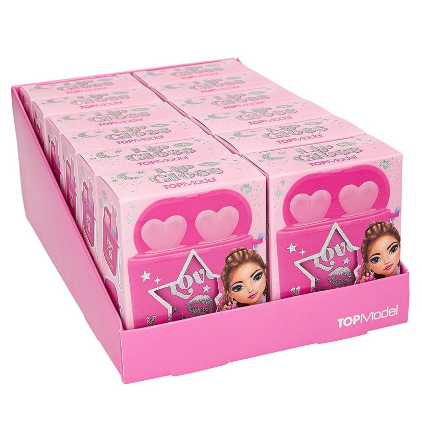 Set of lip glosses in a Top Model Beauty & Me case