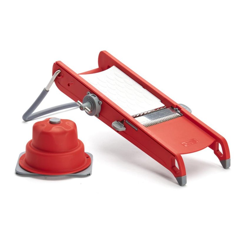 De Buyer Swing Plus 2015.43 red-stainless steel slicer