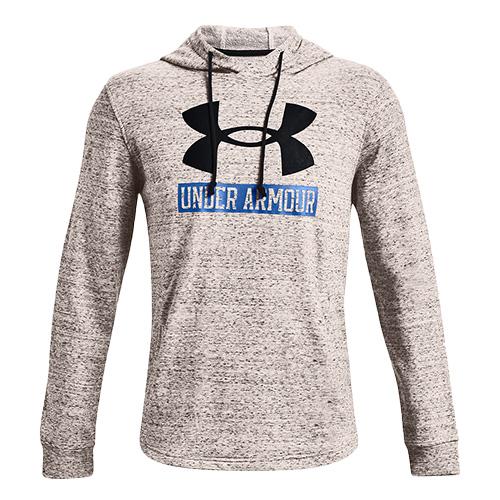 Pánska mikina Under Armour Rival Terry Logo - Farba: Sivá, Veľkosť: XXL