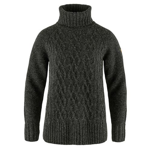 Övik Cable Knit Roller Neck W Övik Cable Knit Roller Neck W