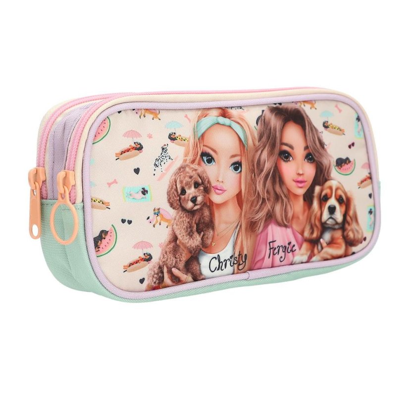 Top Model Sunny Dog Two-Compartment Pencil Case