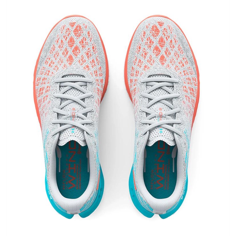 Under Armour Flow Velociti Wind 2 W running shoes - Color: White/turquoise, Size: 42
