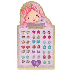 Sada náušnic Princess Mimi 20 ks Sticker Earings Butterfly