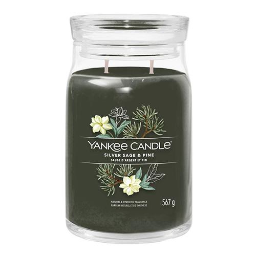 Duża świeca Yankee candle Signature, Silver Sage & Pine